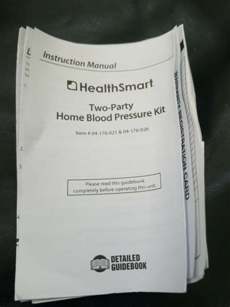 Healthsmart Self Taking Home Blood Pressure Kit For Sale Online Ebay