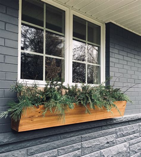 Diy Window Boxes And How To Attach To Bricks Cedar And Stone Farmhouse