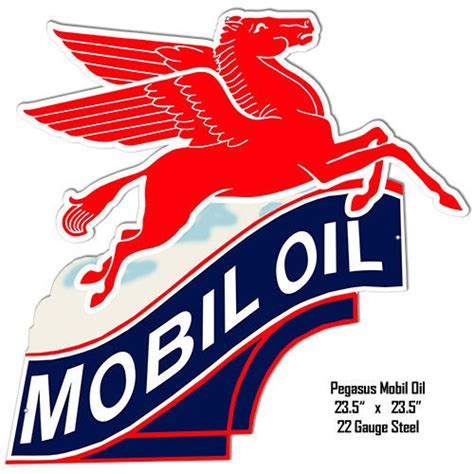 Mobilgas Mobil Oil Pegasus Flying Horse 235 X 235 Inches 22 Etsy