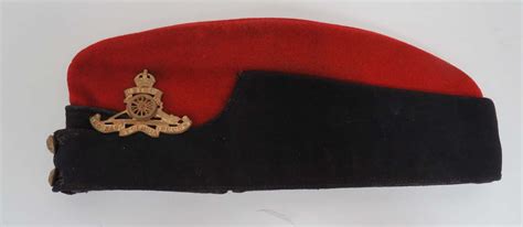 Ww2 Royal Artillery Coloured Field Service Cap