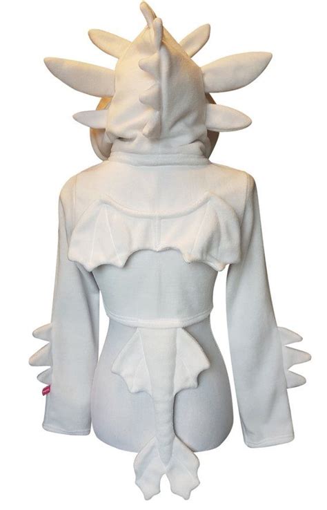 White Dragon Cosplay Costume Hoodie Shrug Style Great For Etsy