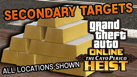 All Secondary Targets Locations In Cayo Perico Heist Gta 5 Online