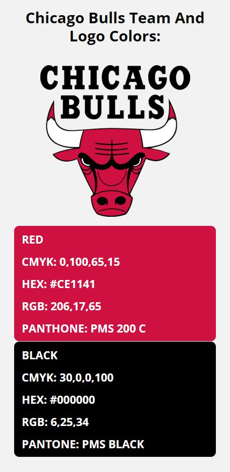 Chicago Bulls Team Colors Hex Rgb Cmyk Pantone Color Codes Of Sexiz Pix