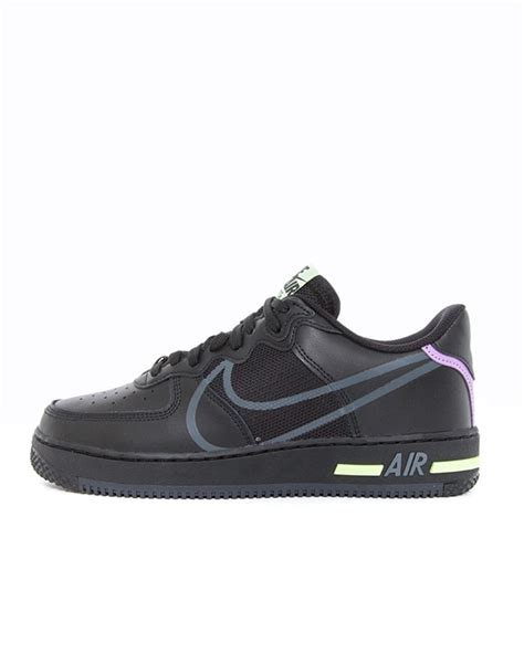 Nike Air Force 1 React Cd4366 001 Black Sneakers Skor Footish