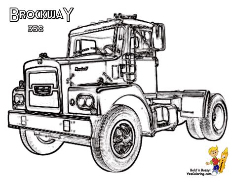 Collect big rig mack trucks. Stone Cold Coloring Trucks | Trucks | Free | 18 Wheelers ...