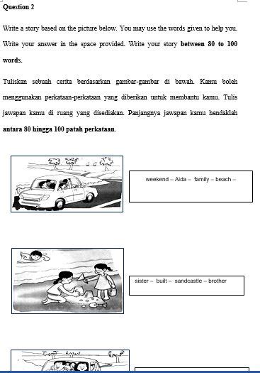 English grammar and vocabulary exercises. UPSR English Module For Every Section With Answers [Free ...