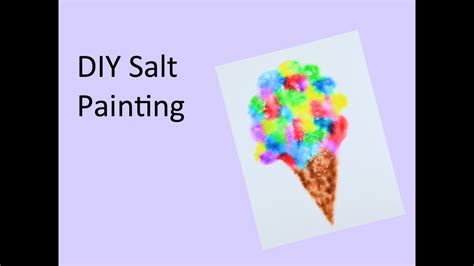 Diy Salt Painting Youtube