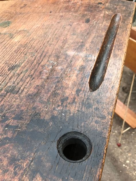 A Beautiful Antique Victorian School Desk With Working Folding Chair