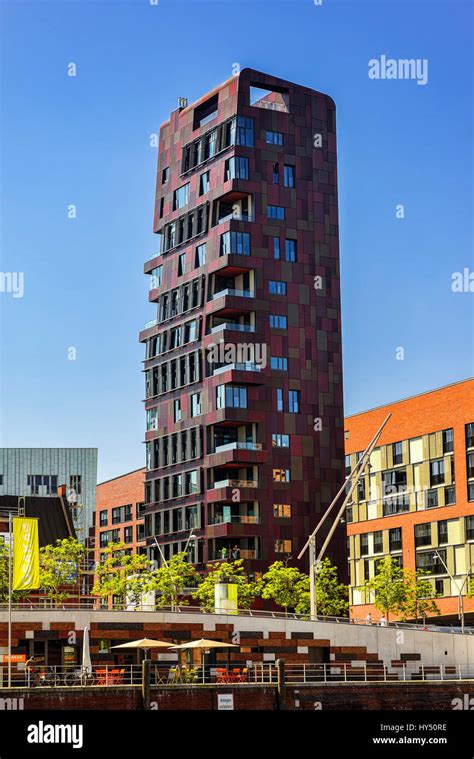 Cinnamon Tower In The Harbour City Of Hamburg Germany Europe