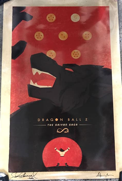 Maybe you would like to learn more about one of these? Dragon Ball Z: The Sayan Saga w/ Goku/oozuru. Signed by artist via mail. 27" x 40". Signed by ...