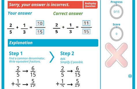 How To Add Fractions With Uncommon Denominators Interactive Math
