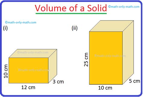 Worksheet On Volume Volume Of A Cube Volume Of A Cuboid Volume