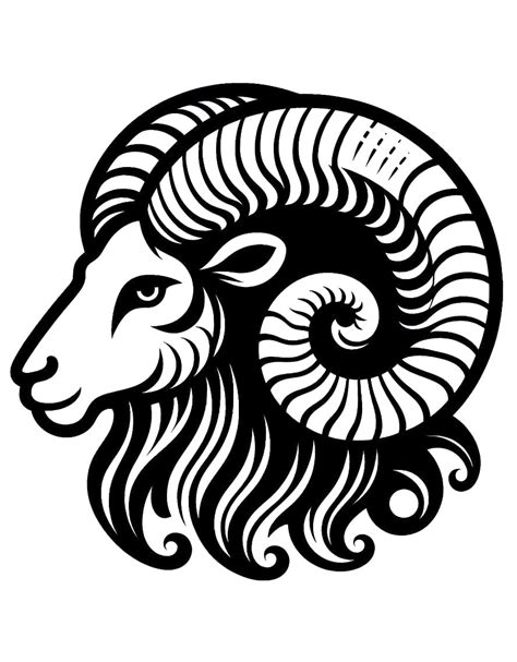 Aries Zodiac Sign Coloring Page Download Print Or Color Online For Free