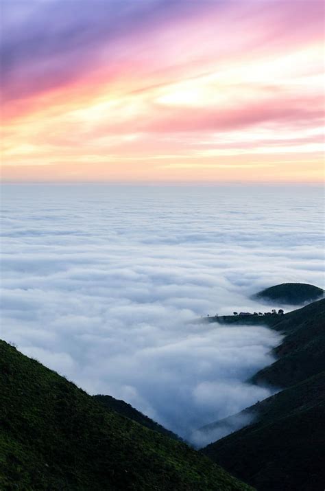 Hd Wallpaper Bed Of Sea Clouds On Mountain Mountain Ridge And Sea Of