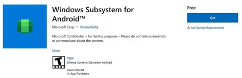 Microsoft S Windows Subsystem For Android App Spotted In The Store MSPoweruser