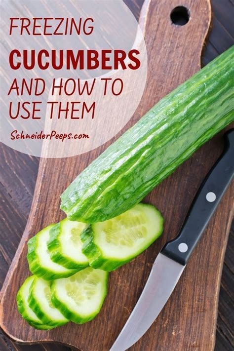 If you want melon balls, use whatever tool is handy: Can You Freeze Cucumbers? yes, you can! | Freezing ...