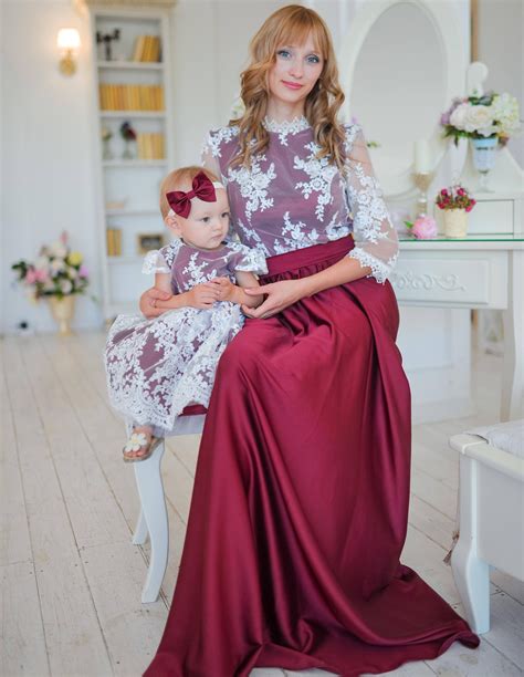 Matching Mother Daughter Clothes Dress Party Mom And Daughter Dress Wedding Formal Clothes
