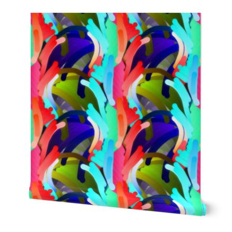 Birds of Paradise watercolor floral with Wallpaper | Spoonflower