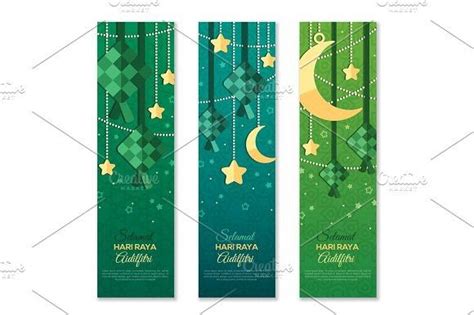 Gambar kata ucapan hari raya idul fitri 1440 h di 2020 gambar. Selamat Hari Raya Aidilfitri vertical banners | Selamat ...
