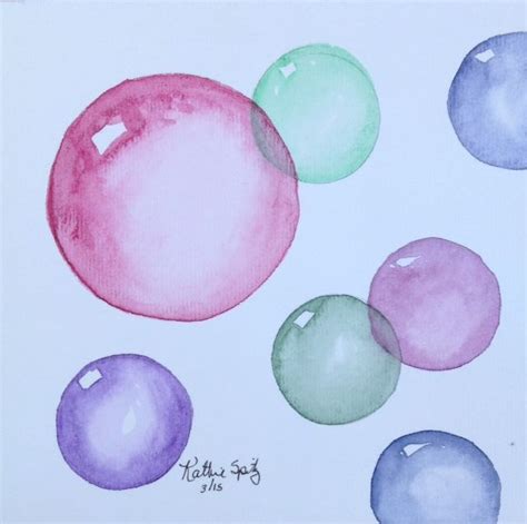 Watercolor Bubbles Art Project