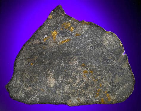Bonhams Olivine Diogenite Meteorite Slice A Unique Hed Specimen