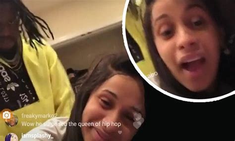 Cardi B And Offset Pretend To Have Sex On Instagram Live Daily Mail