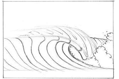Do you need a pencil to draw waves? How to draw Waves: Simple, Step By Step and two option