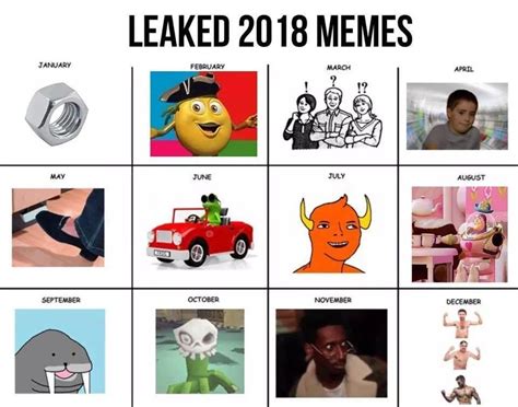 2021 Meme Calendar Leak In A Time Where Weve Never Felt More Alone