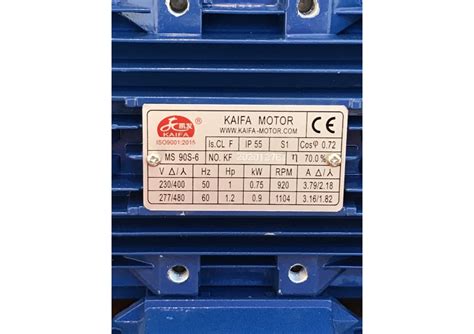Motor Eléctrico Trifásico Kaifa 1 Hp920 Rpm Agrofy