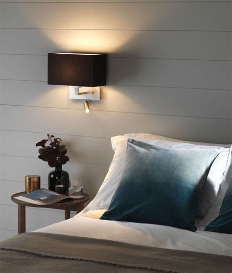 Bedside Reading Light with Pivoting LED Arm | Bedside wall lights