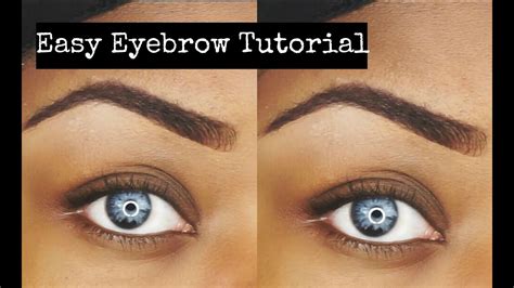 Quick And Easy Eyebrow Tutorial Youtube