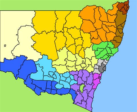 Australia Map Nsw Lga Regions The Echo