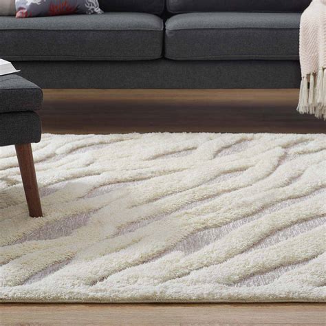 Modterior Décors Rugs Whimsical Current Abstract Wavy Striped