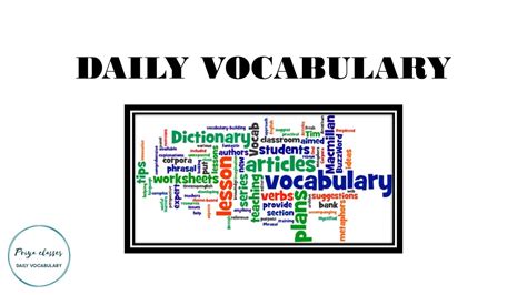 Daily Vocabulary Youtube