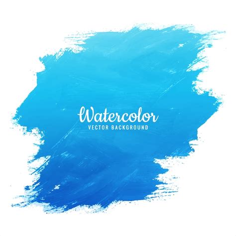Premium Vector Watercolor Blue Splash Design Vector