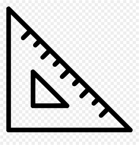 Download Rule Scale Measure Tool Triangle Ruler Icon Clipart 527268