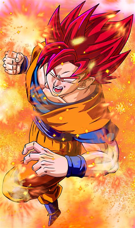 Super Saiyan God Goku Wallpaper Wallpapersafari