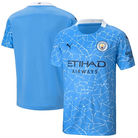 The controversial new home shirt has split the opinion of many city fans following previous images that surfaced on the official puma website as well as. Manchester City Home Shirt 2020-21 - Kids