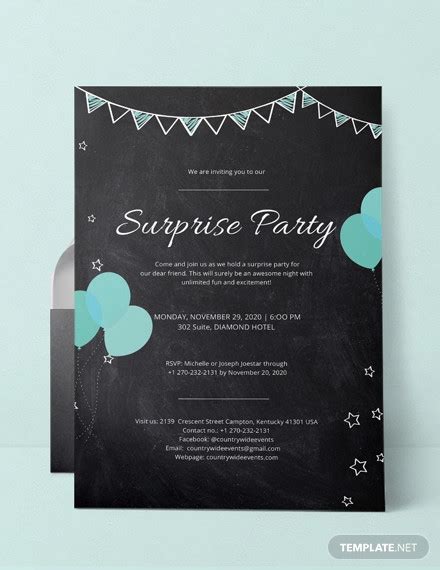 surprise engagement party invitation designs