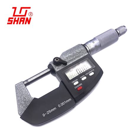 Electronic Outside Micrometer 0 25mm 0001 Mm With Extra Large Lcd