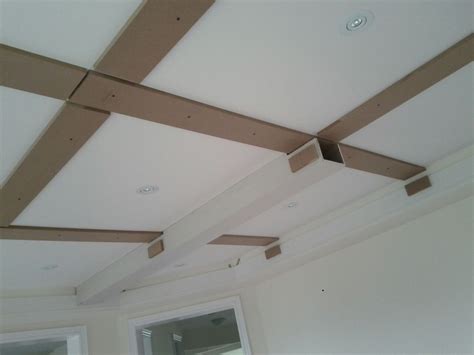 Drywall ceilings require extensive labour during installation. Folded Drywall Ceiling Beam - 8" I Elite Trimworks
