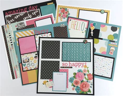 Scrapbook Page Kit 12x12 Or Premade Pre Cut With By Artsyalbums