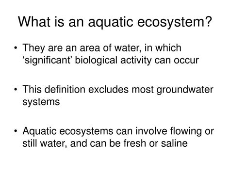 Ppt Aquatic Ecology Powerpoint Presentation Free Download Id4118421