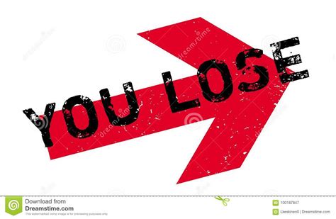 You Lose Rubber Stamp Stock Vector Illustration Of Fail 100187847