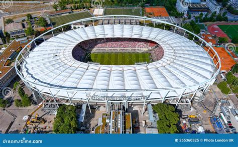 Mercedes Benz Arena Stadium Aerial In Stuttgart Germany Editorial Image