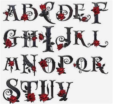 8 Gothic Letters Font Images Gothic Graffiti Alphabet Letters A Z