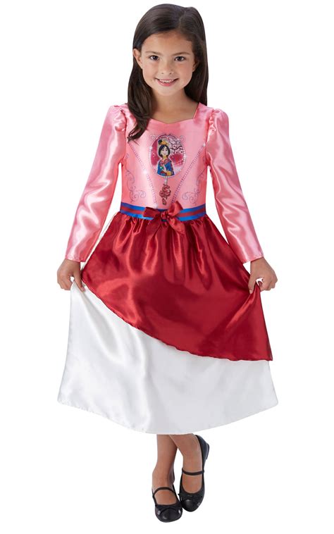 Girls Disney Fairytale Mulan Fancy Dress Costume Ebay