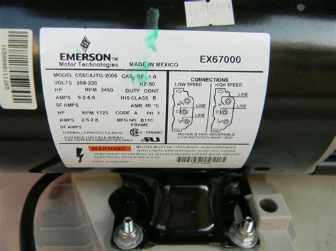 Emerson Jacuzzi Hot Tub Pump And Motor Ex V