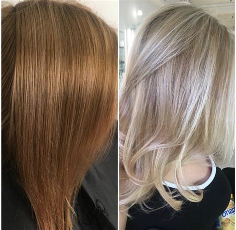 Makeover Box Dyed And Brassy To Bright Blonde In Blonde Box Dye Box Hair Dye Best Box