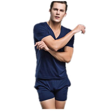 2016 Summer Mens Sexy Sleepwear Mens Cotton Nightwear Brand New